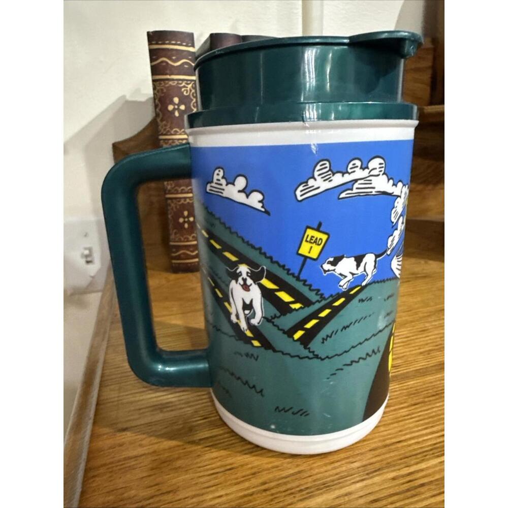 VTG Big Dog Lead, Follow, or Get Out of the Way Mug Coffee Hot Or Cold 1990s - Picture 5 of 7